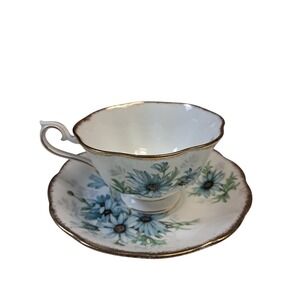 Royal Albert Marguerite Tea Cup and Saucer Set Bone China England Vintage